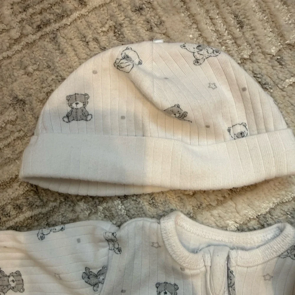 NWOT Little Me Teddy Sleeper Set